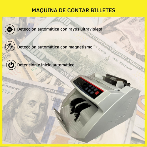 Imagen 2 de 10 de Contadora Billetes Detector Falsos Oryx Dinero Maquina Full