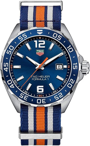 Relogio Tag Heuer Formula 1 Waz1010.fc8196 Blue Dial Nato