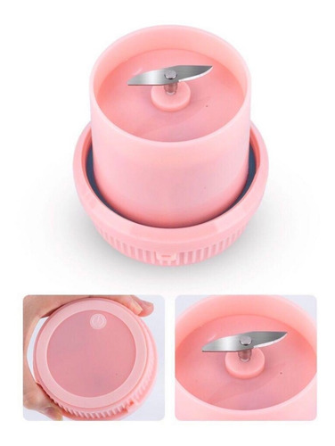 Imagen 10 de 10 de Vaso Licuadora Portatil Con Carga Usb Procesadora Con Fuerza