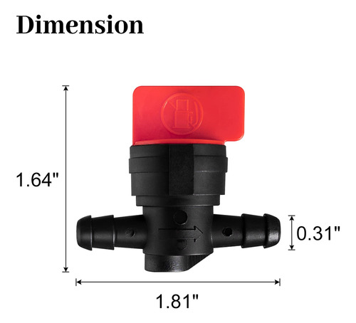 Valvula Apagado Combustible Para Cortacesped Corte 1 4  Ap