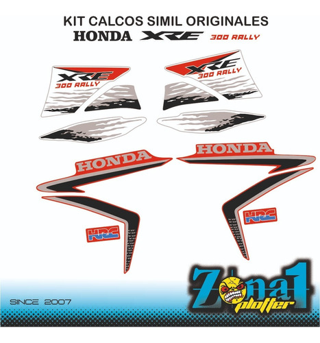 Calcos Honda Xre 300 Rally (simil Originales)