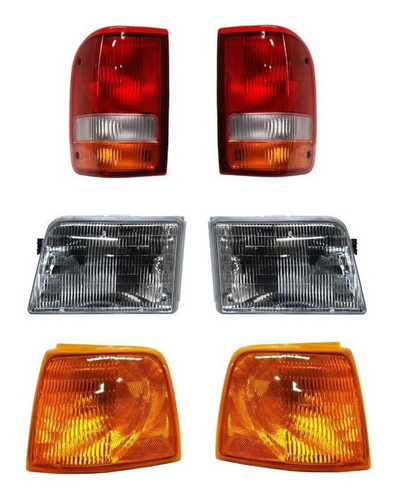 Kit Calaveras Faros Cuartos Ranger 1993 94 1995 96 1997 Bsj