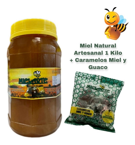 Caramelos Miel Y Guaco + Frasco Miel Natural 1k