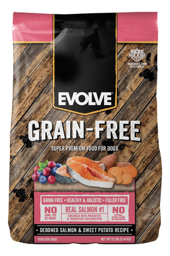 Evolve Grain Free Salmon 5,44kg