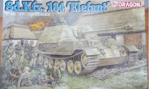 1/35 Sd.kfz. 184 Elefant Caça-tanque Dragon + Detalhe Eduard