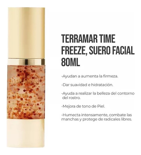 Time Freeze Suero Facial Con Adn Marino Terramar 80 Ml