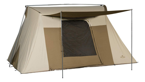 Teton Sports Mesa And Sierra Canvas Tents; Tent For Family . Color Brown