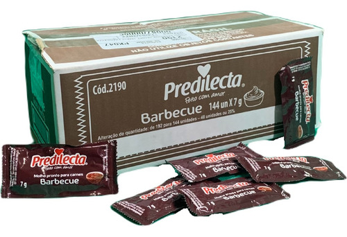 Barbecue 7g Caixa Com 144 Sachês Delicioso Para Lanche