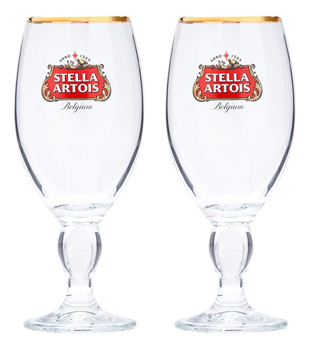 Stella Artois 2-paquete De Vaso Original De Vidrio, 33cl