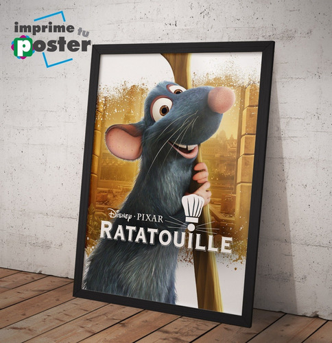 Cuadros Ratatouille 34x46cm Marco Con Vidrio Imprimetuposter