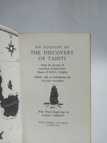 An Account Of The Discovery Of Tahiti.robert Gibbings