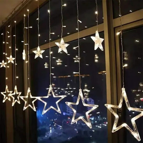 Guirnalda De Luces Led Navideña Para Decoración De Ventanas