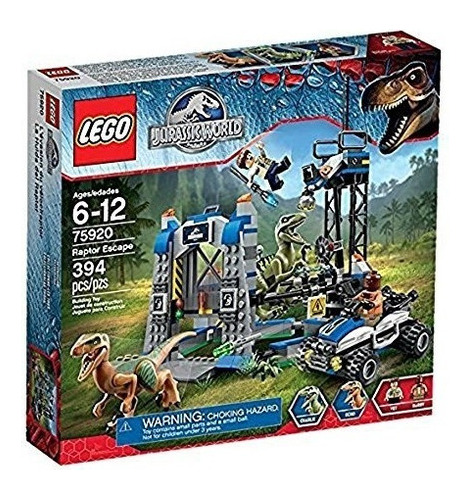 Lego Jurassic Park Jurassic World Raptor Escape Set No. 7592