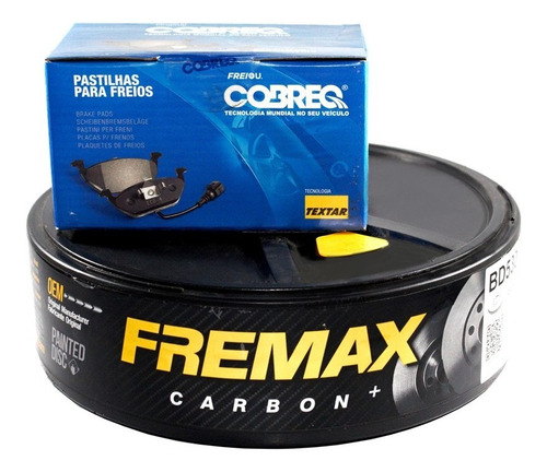 Kit Pastilha De Freio + Disco Dianteiro Fox 1.0 2014 Com Abs