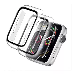 2 Fundas Impermeable Case Cristal Templado Para Apple Watch