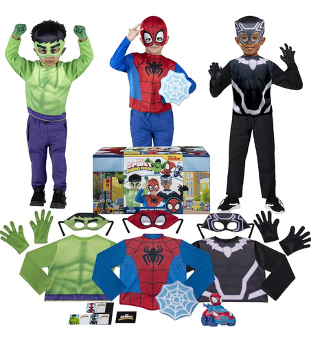 Disfraz Marvel Spidey Hulk Pantera Negra Niños 