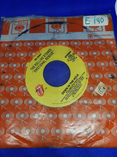 Disco 45rpm:the Rolling Stones- Down In The Hole