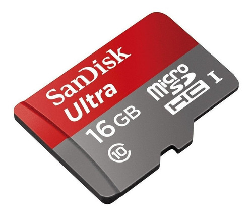 Tarjeta de memoria SanDisk SDSQUNS-016G-GN3MA Ultra con adaptador SD 16GB