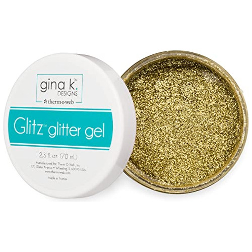 Gel De Purpurina Glitz, Dorado, 2.3 Onzas