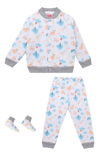 Pijama Bebé Térmica 3 Piezas Estampado Para Niño