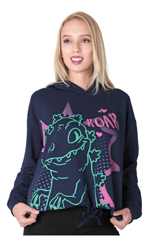 Sudadera Moda Con Capucha Mujer Negro Nickelodeon 56504800