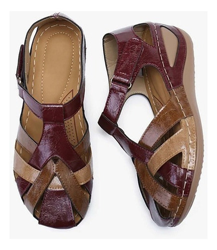 Zapatos De Sandalias Ortopédicas Femeninas Dedo Retro