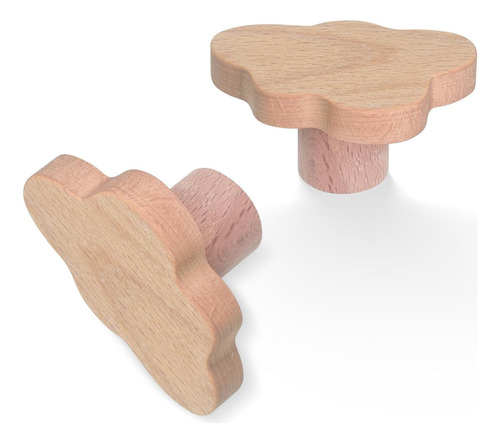 Leazago 6 Pcs Pandillas De Cajón De Madera, Perillas De Gabi