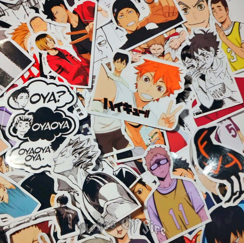 Stickers Autoadhesivos Haikyuu Pack De 12 Unidades Anime