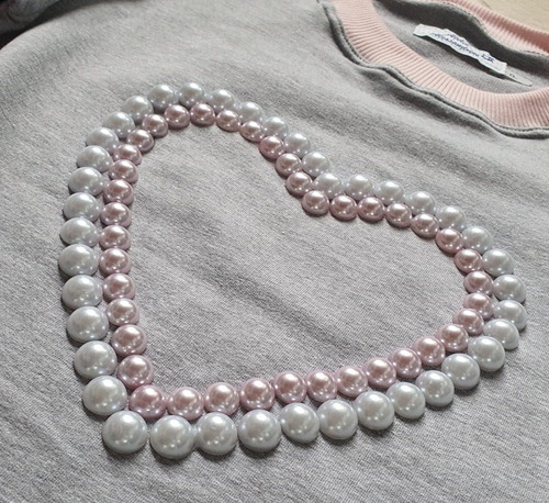 Conjunto Princesa Bordado Coração - Blusinha E Calça Moletom