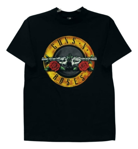 Guns N Roses Playera Manga Corta Circl Logo Talla L T-shirt