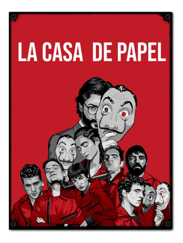 #756 - Cuadro Decorativo Vintage - La Casa De Papel Poster