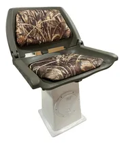 Comprar Butaca Nautica Rebatible Para Lanchas Con Base Giratoria Color Camuflado Con Base De 40 Cm