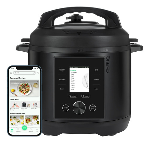 Olla A Presión Chef Iq Smart De 6 Cuartos De Galón Con 10 Fu