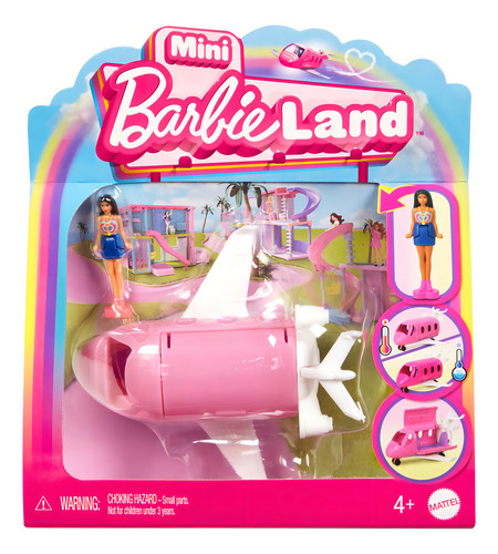 Barbie Mini Barbieland Vehículo Muñecas Avión De Los Sueños Multicolor