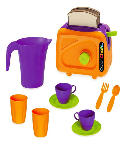 Brinquedo Torradeira Color Chefs Infantil - Usual Brinquedos