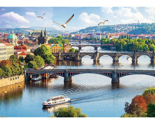 Imagen 1 de 1 de Rompecabezas Trefl Prague, Czech Republic 37382 de 500 piezas