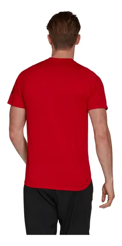 Playera adidas Fitness Freelift Sport Ultimate Solid Rojo Cuotas