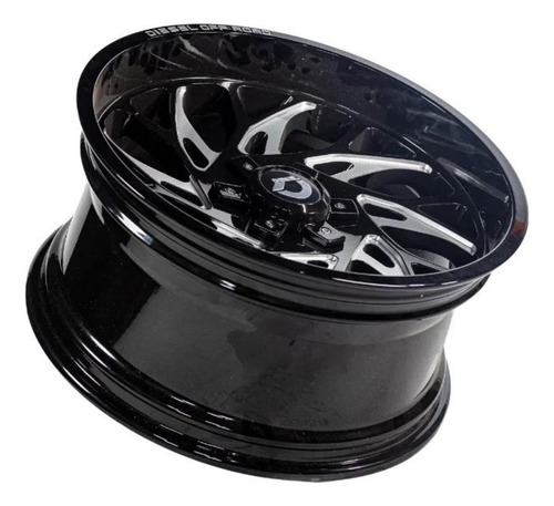 Roda Diesel Off Road Aro 20 Tala 10 / 6x139.7 Offset -12 Cor Preto