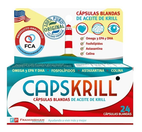 Capsulas De Aceite De Krill Capskrill X 24