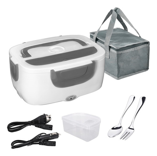 Lonchera Eléctrica 1.5l Portátil Para Conservar 90w Calor Gris