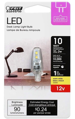 Feit Electric Bp10g4 / 830 / Led / 6 - Bombilla Led De 2 W E