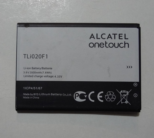 Batería Alcatel Tli020f1  Para Alcatel One Touch Pop 2