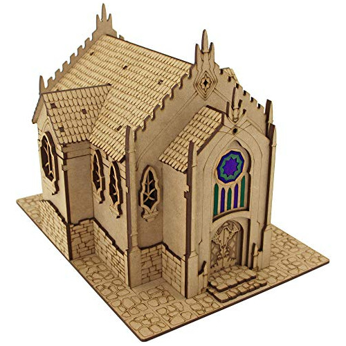 Torre Iglesia D&d Terreno Fantasía Miniaturas Para Juegos