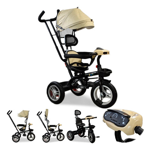 Triciclo Confetyworld Multifuncional 360 T19 Beige