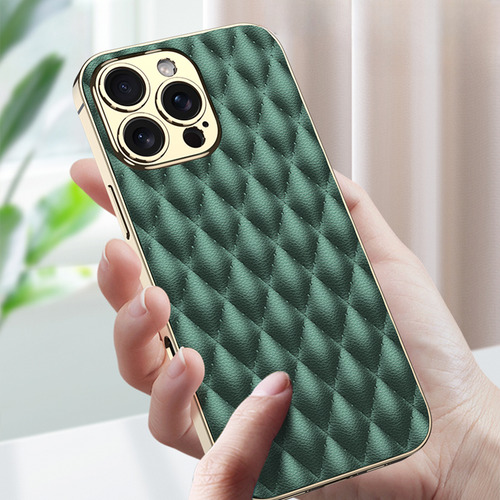 Funda De Cuero Galvanizado For iPhone Carcasa Dura A Prueb