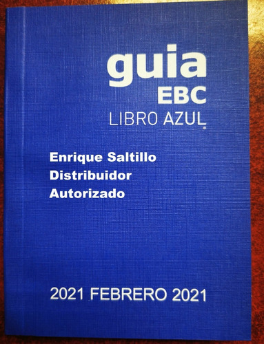 Empírico coser Cartero Libro Azul Guia Ebc Edicion Actual+reciente Envio Incluido | Envío gratis