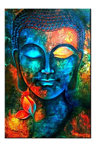 Lienzo Sunfrower Art Decorativo Para Pared Diseño De Buda