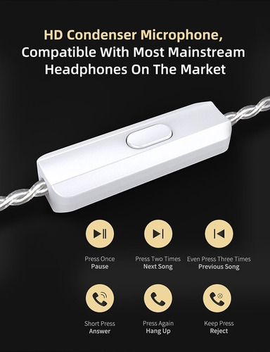 Imagen 5 de 5 de Auriculares In Ear Kz Zsn Pro X / Monitoreo Cable Mejorado