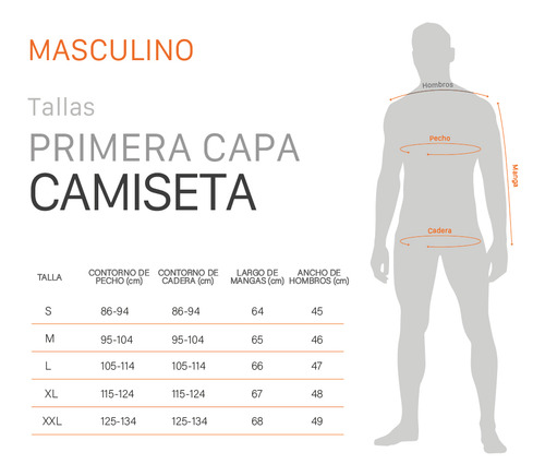 Camiseta Primera Capa Thermax Negro Hombre Doite