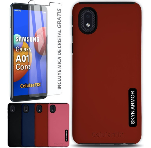 Funda P/ Samsung A01 Core, New Case + Cristal